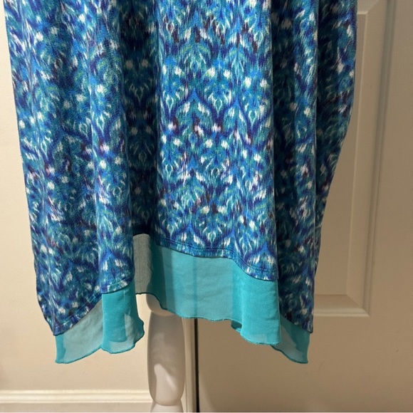 Catherines Blue Relaxed Boxy Tunic, size 3X 26/28W - Picture 9 of 10